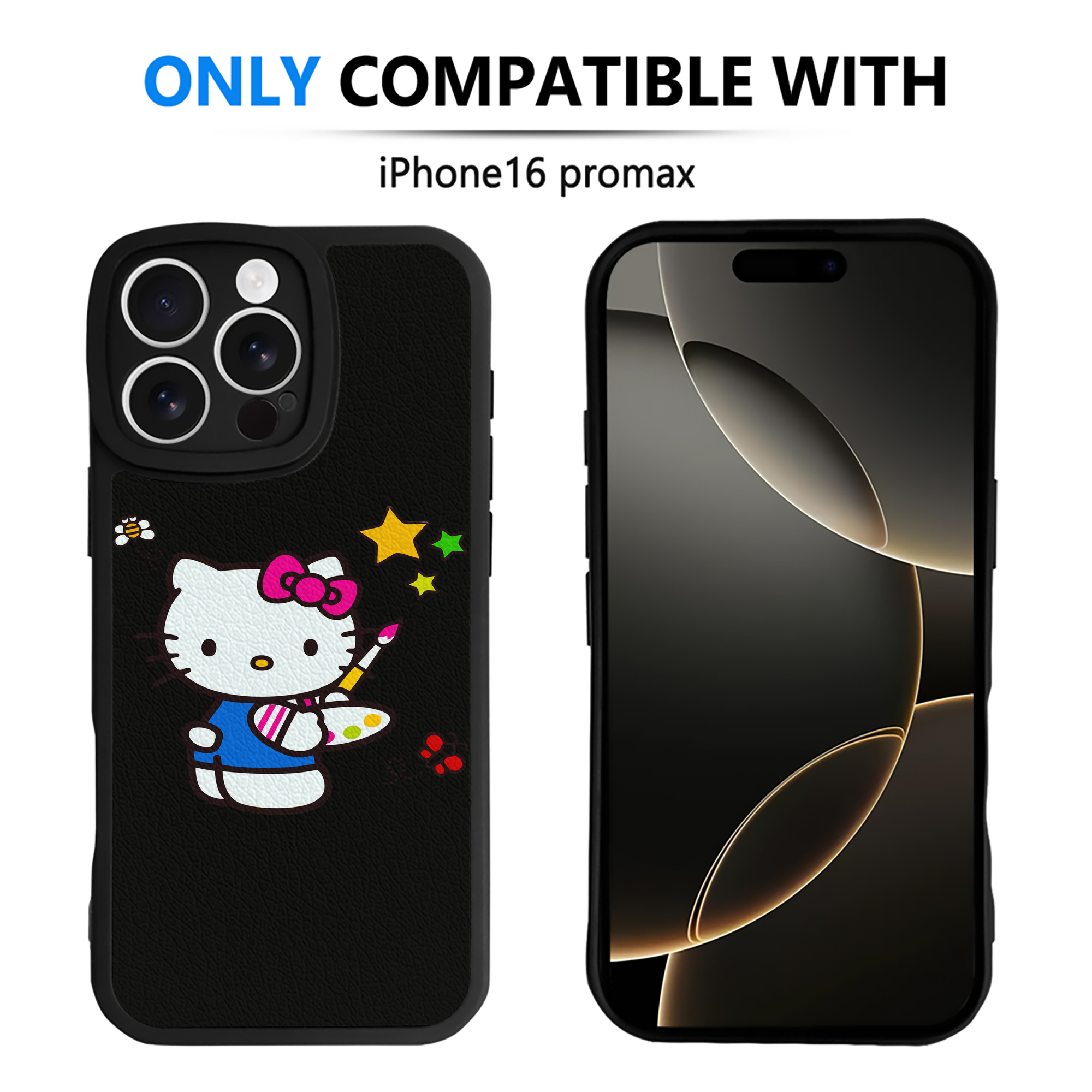 （画像用） Hello Kitty ハローキティ 【iPhone 16シリーズ対応】シリコンスマホケース（レザー調） 材質：シリコン